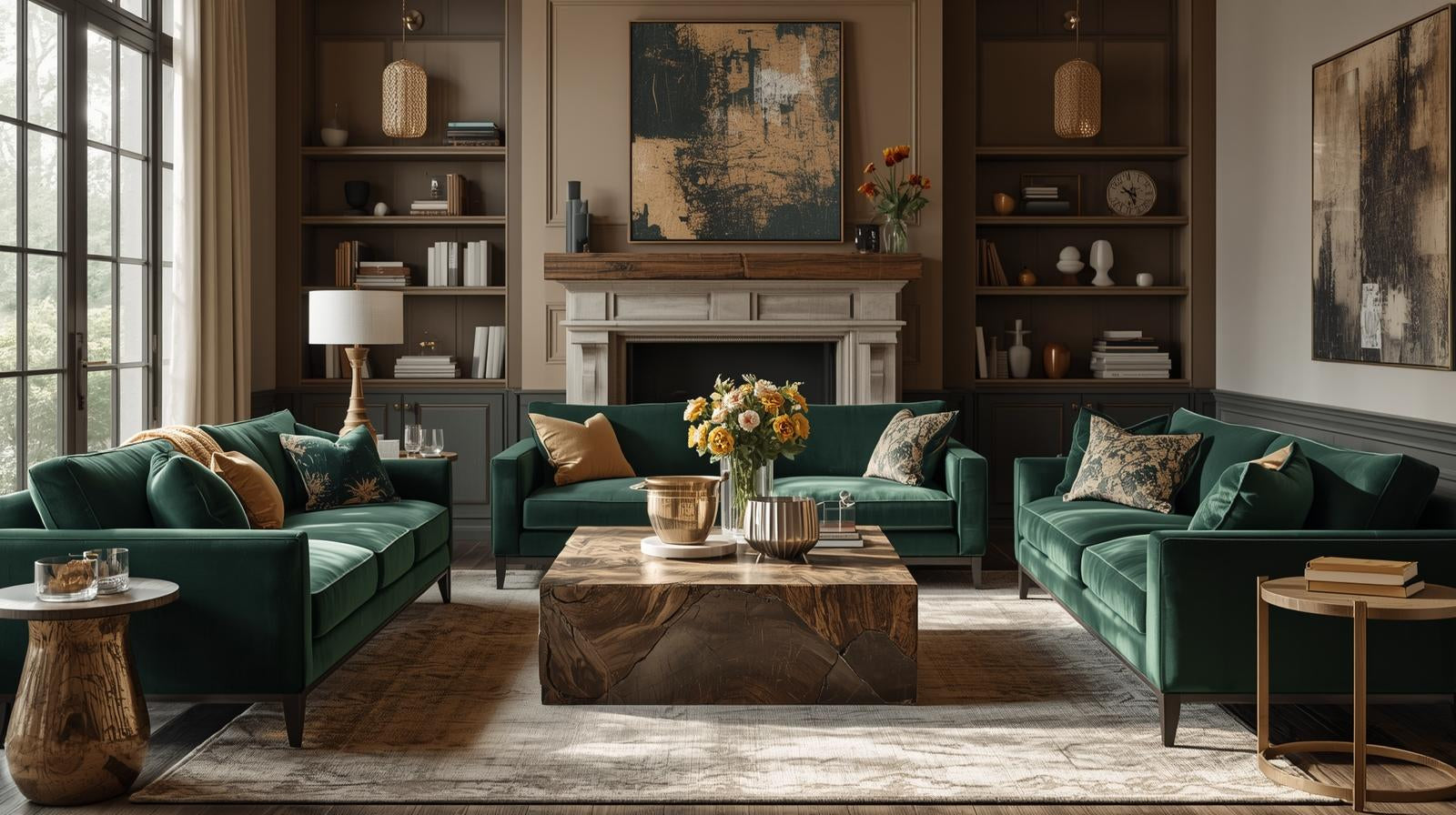 Cozy living room with Homvely home decor