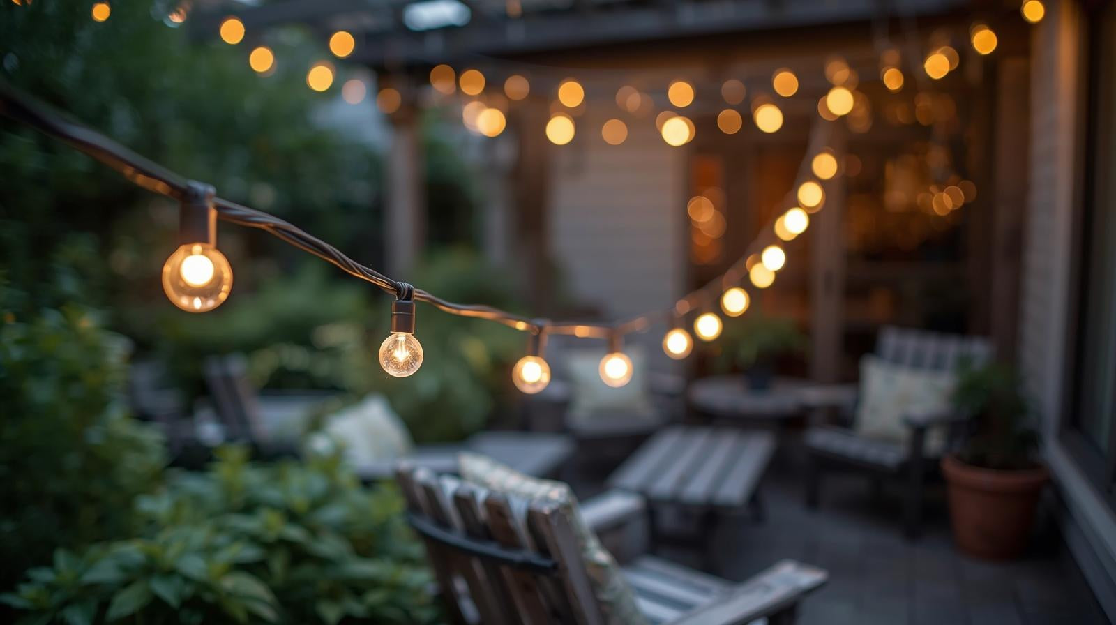 Modern patio lighting for outdoor entertaining