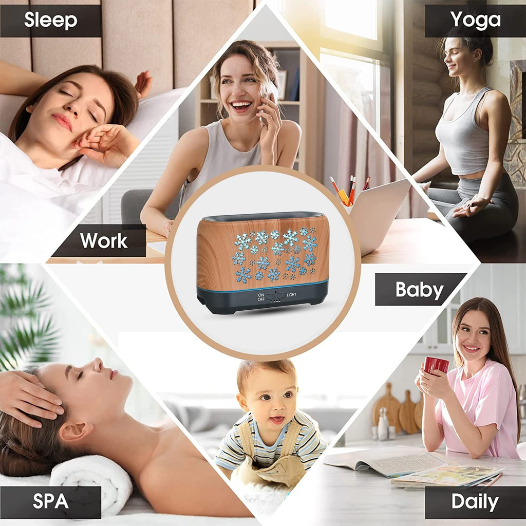 colorful flame diffuser humidifier