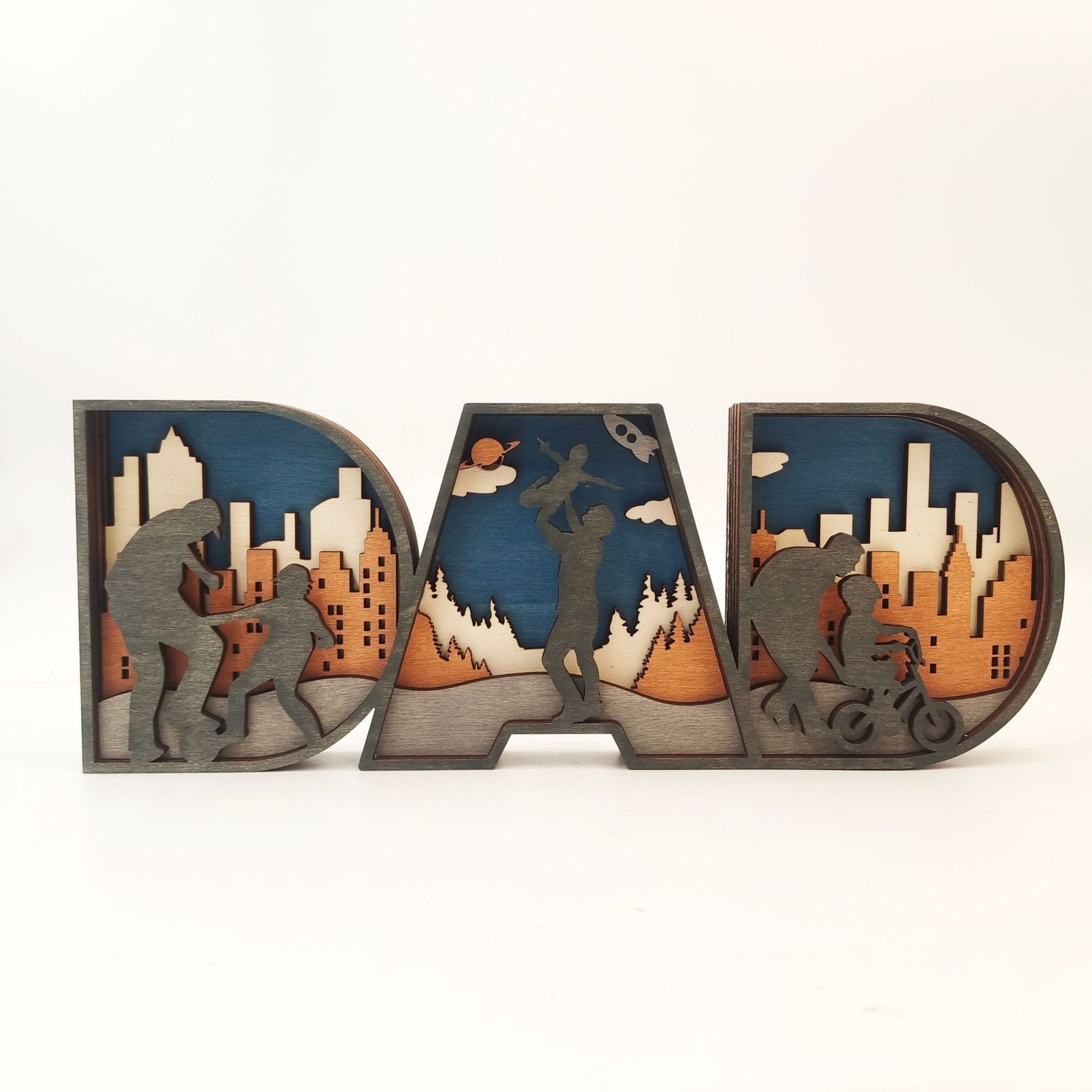 dad wooden craft small size