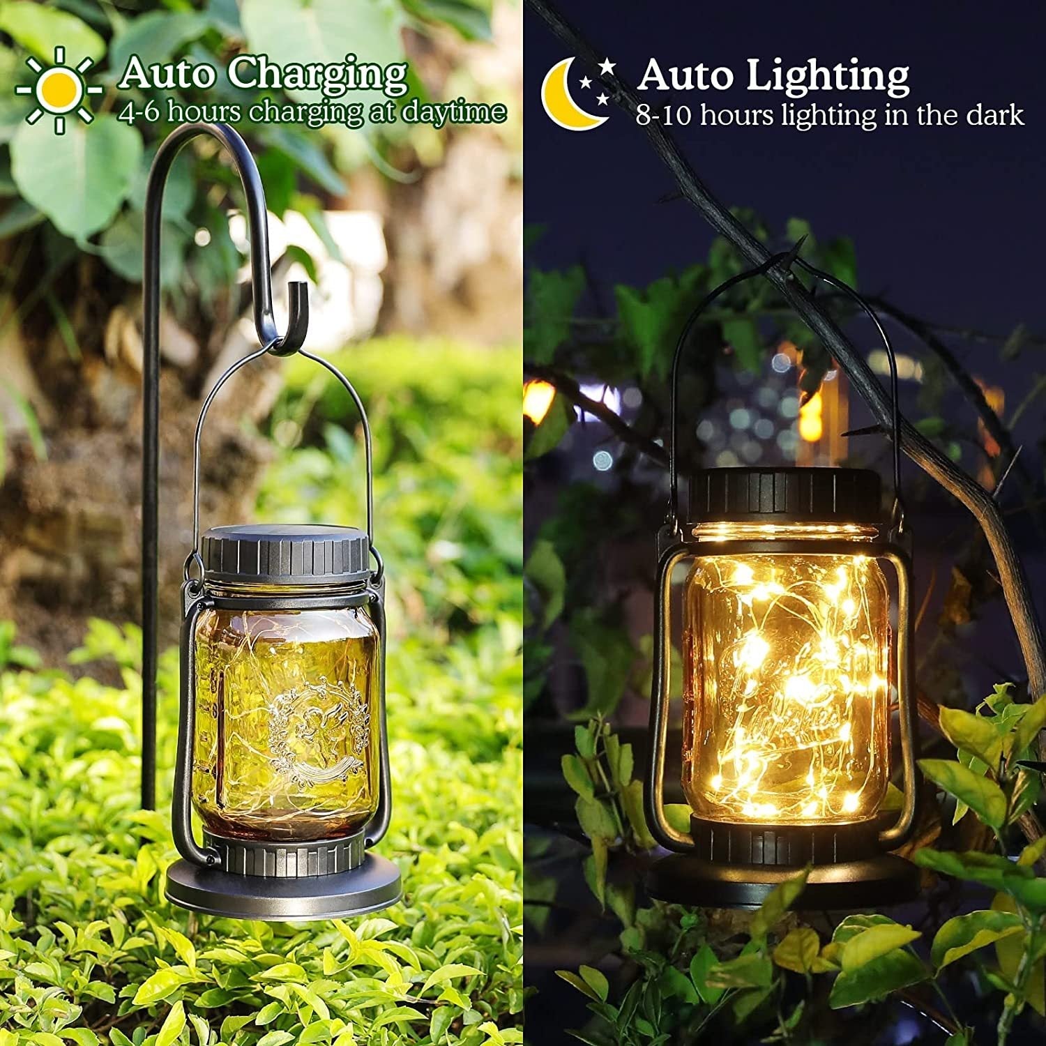 decorative solar led patio lamp
