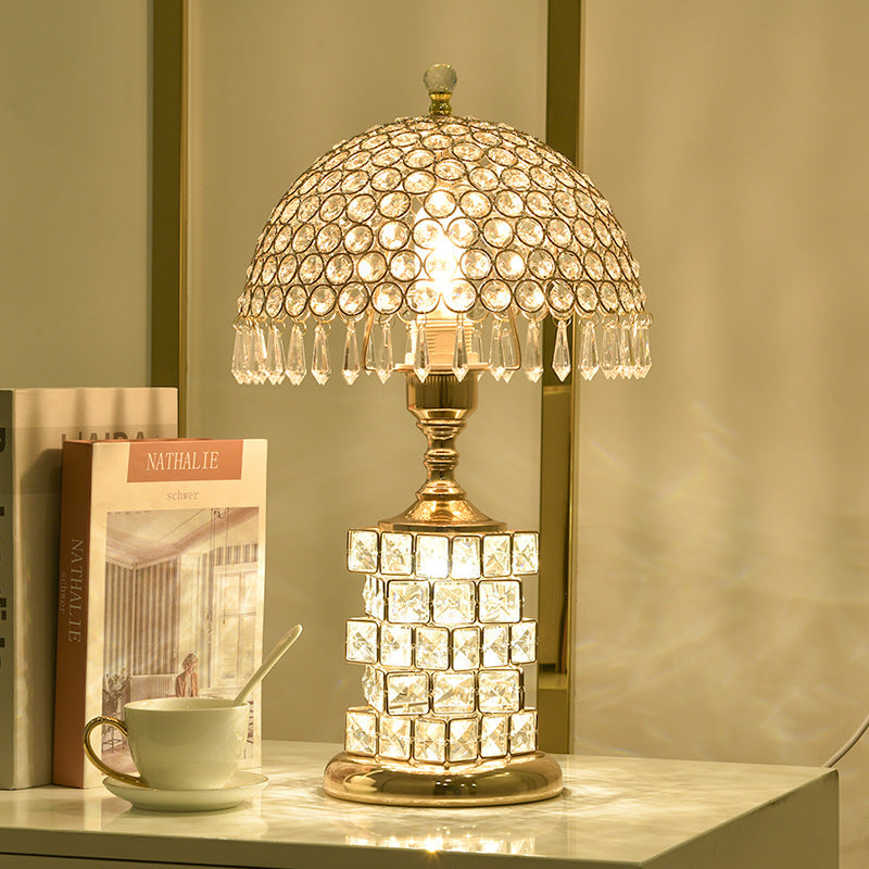 dimmable crystal lamp with remote control