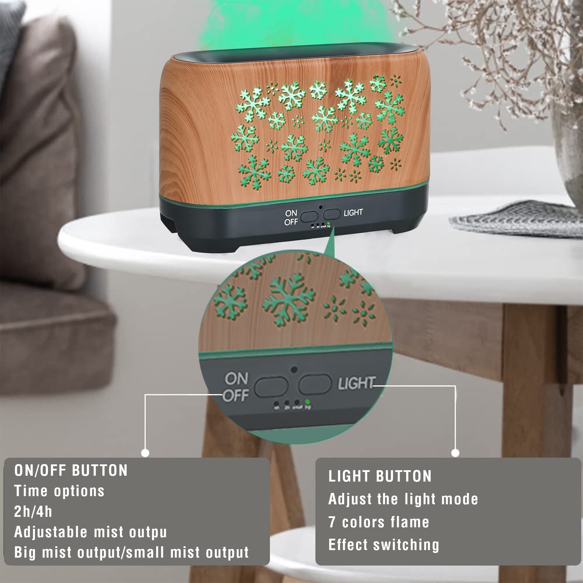 festive aromatherapy diffuser night light