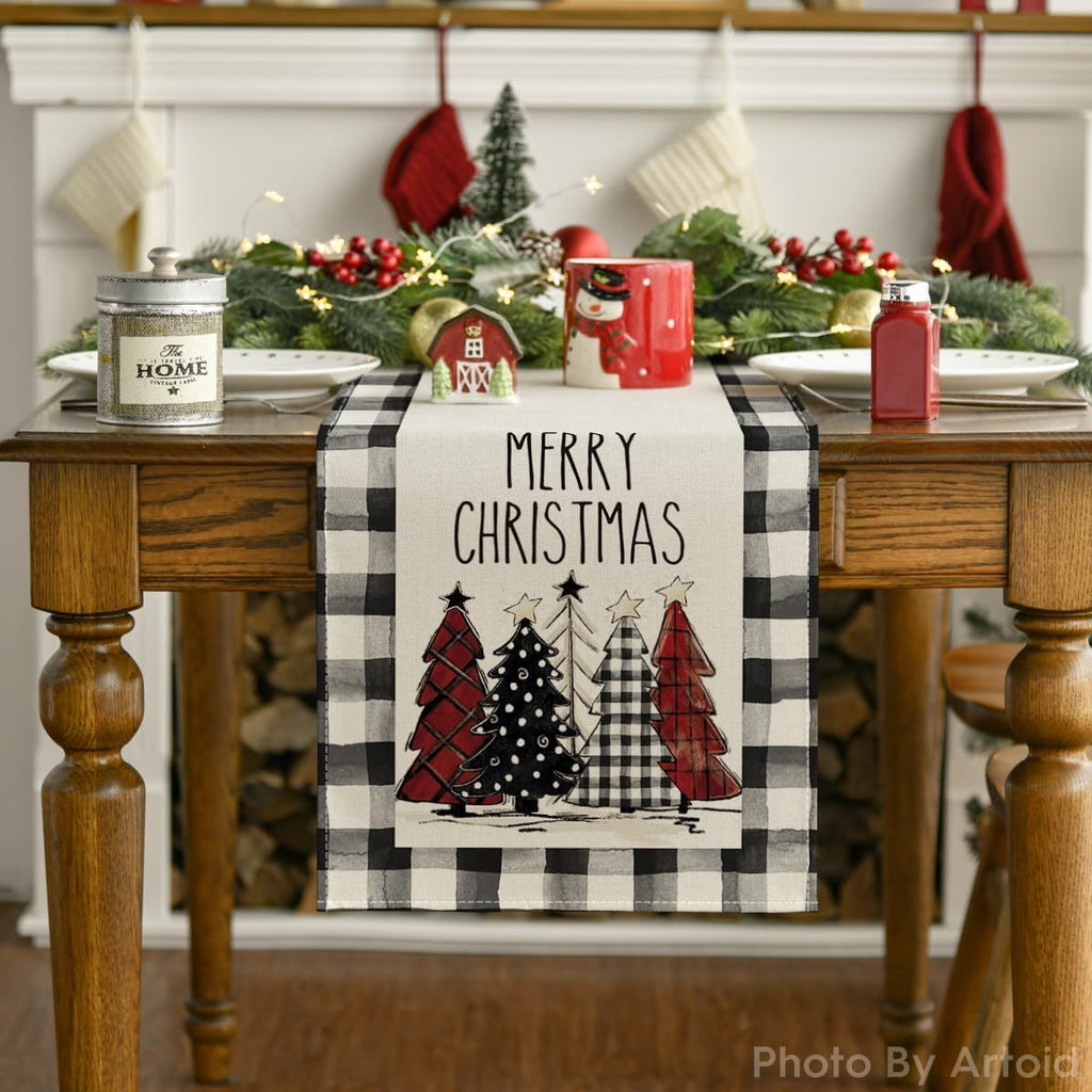 indoor outdoor christmas table runner