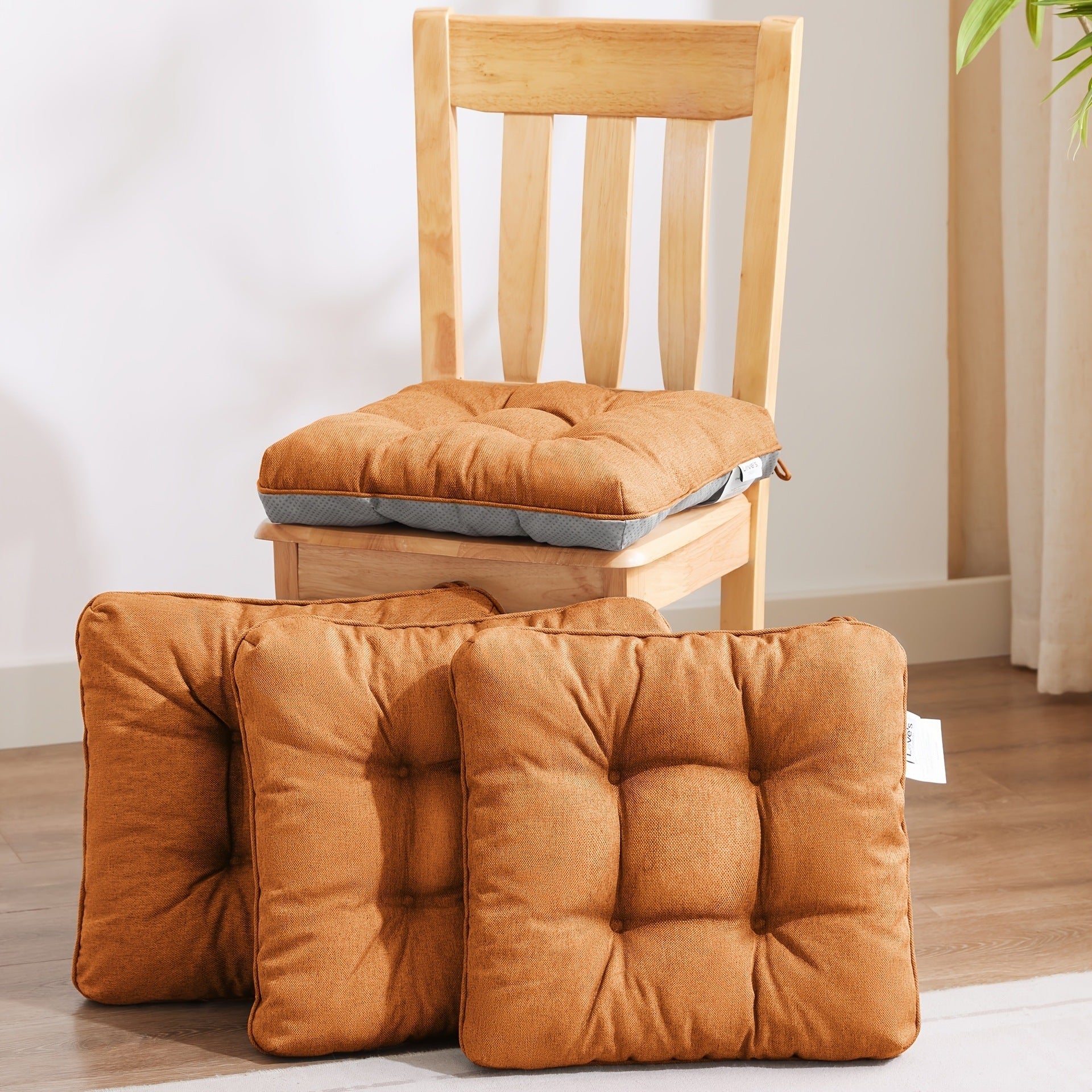 memory foam chair cushion set of 4
