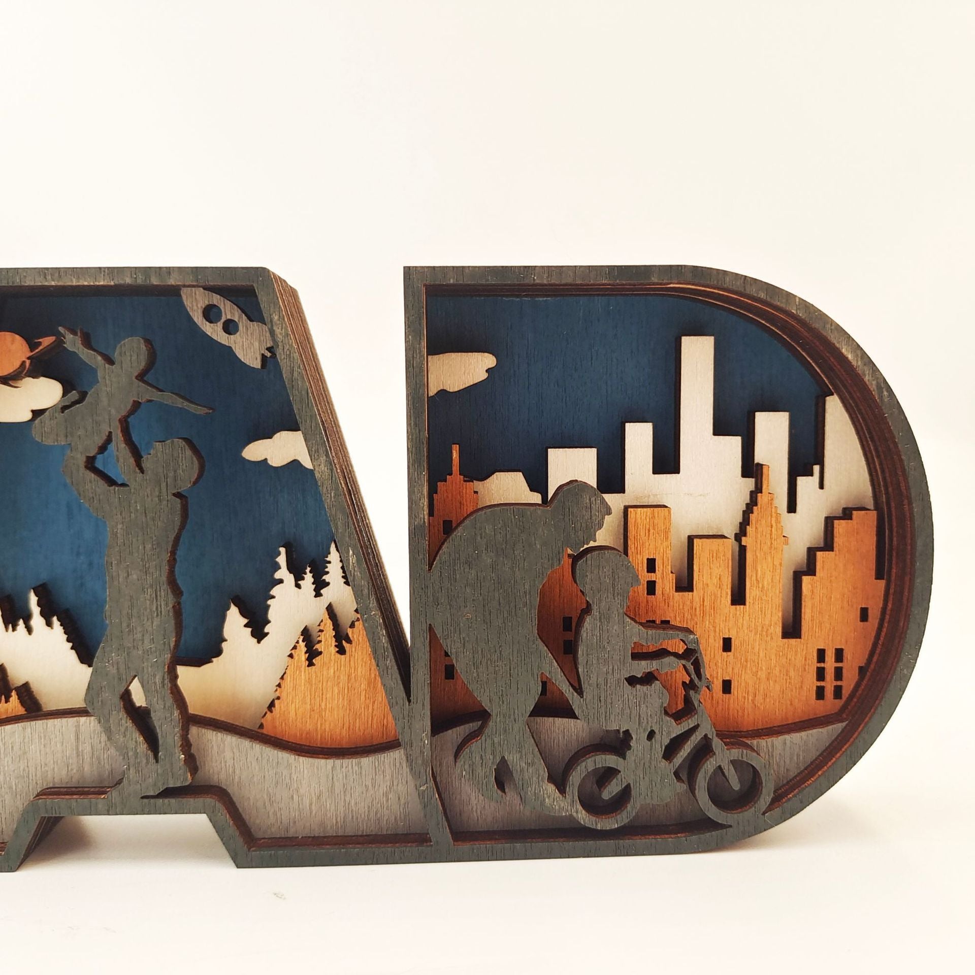 mom wooden craft small size