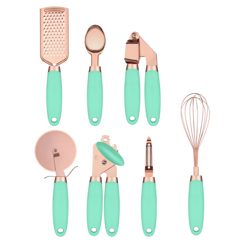 multi color kitchen tool set