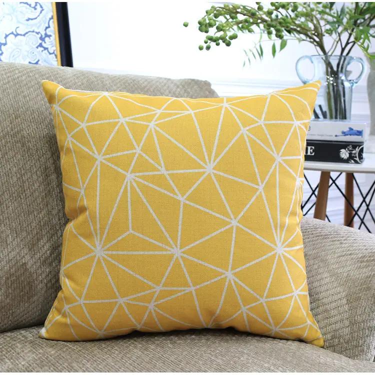 nordic geometric pillow cover
