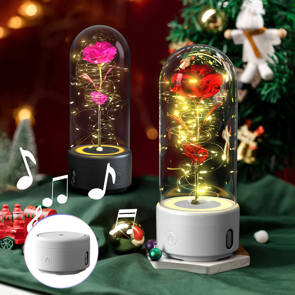 rose led light bluetooth speaker
