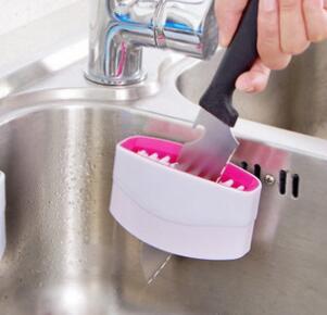 soft bristle utensil cleaning brush