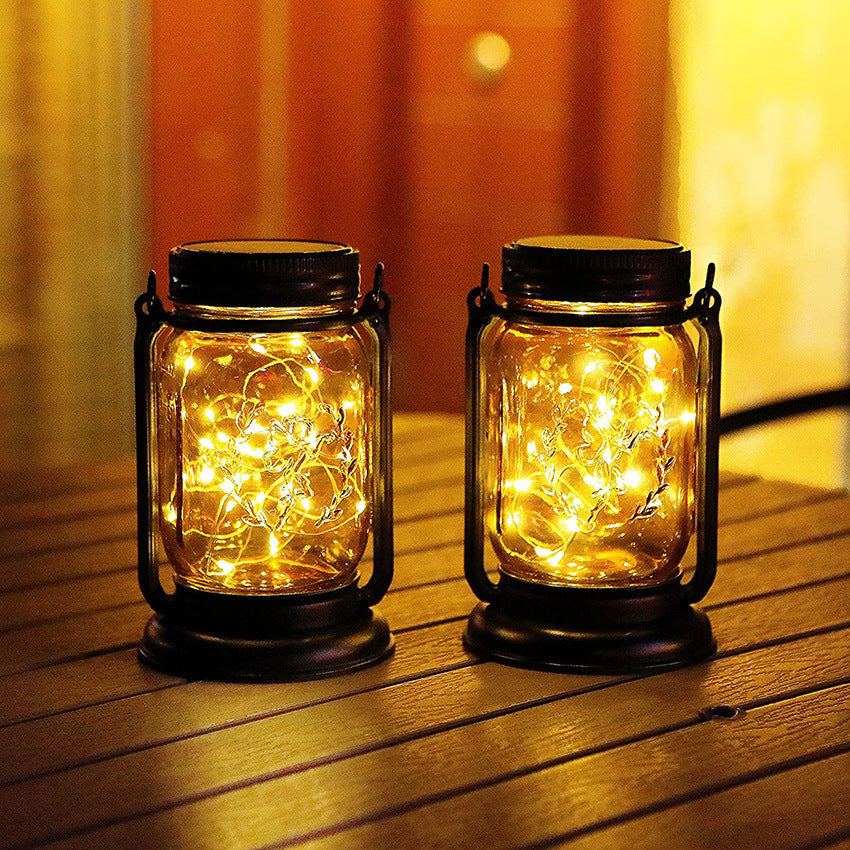 solar mason jar light outdoor