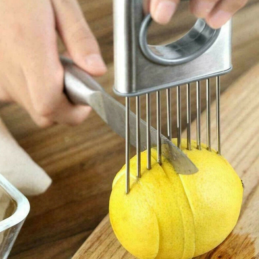 stainless steel onion slicer for home chefs
