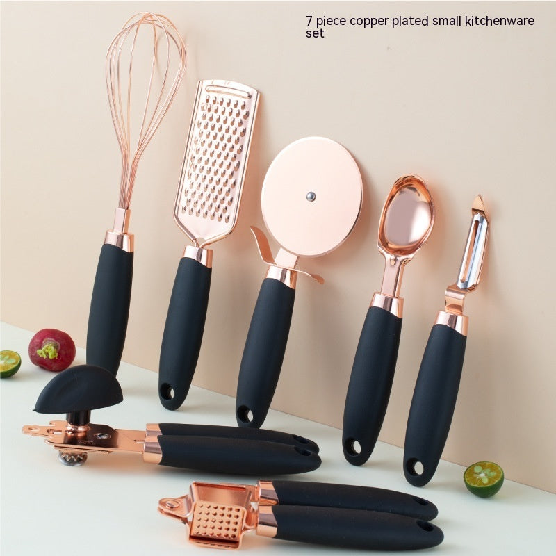 stainless steel rose gold kitchen utensils