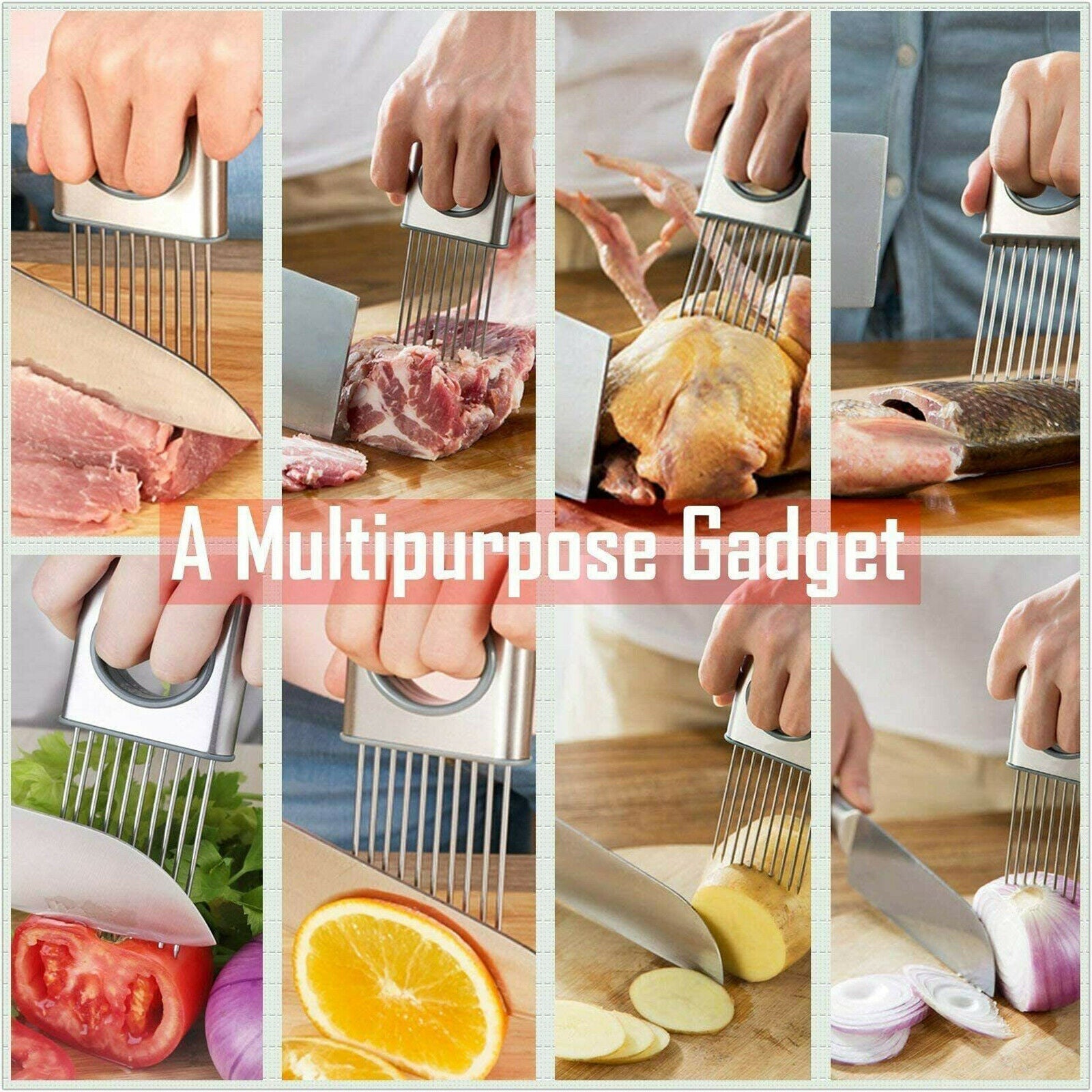 ultra-sharp prong vegetable slicer