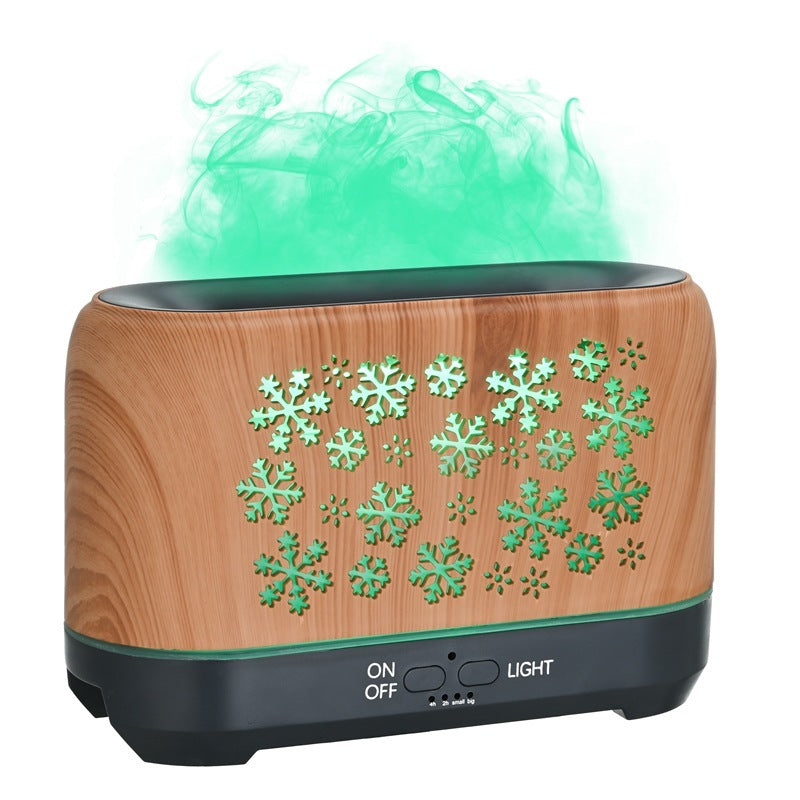 wood grain snowflake humidifier